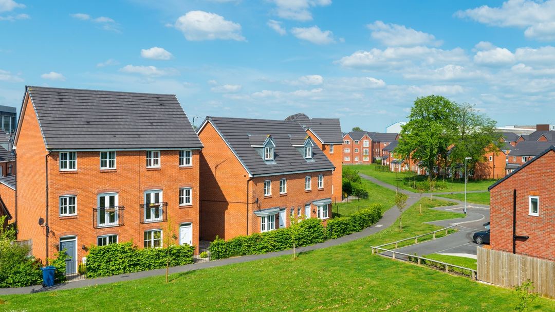 A newer development of family homes